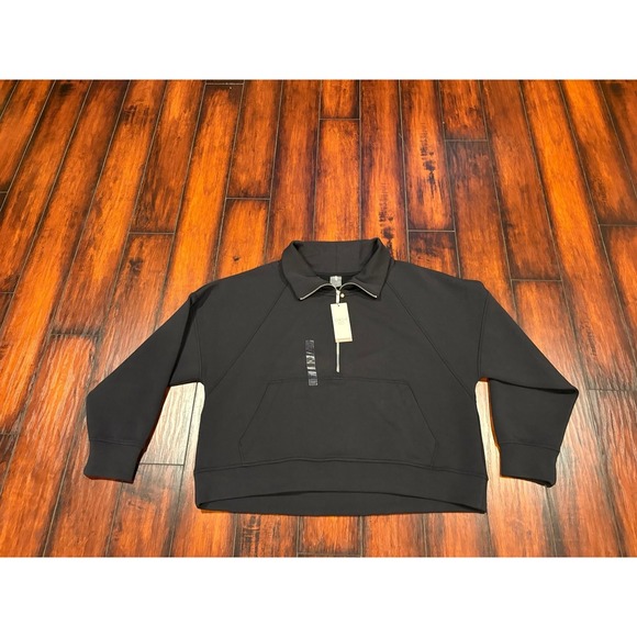 New CALIA by Carrie Underwood Soft Scuba 1/4 Zip Pullover Black Womens Size XS - Picture 5 of 9